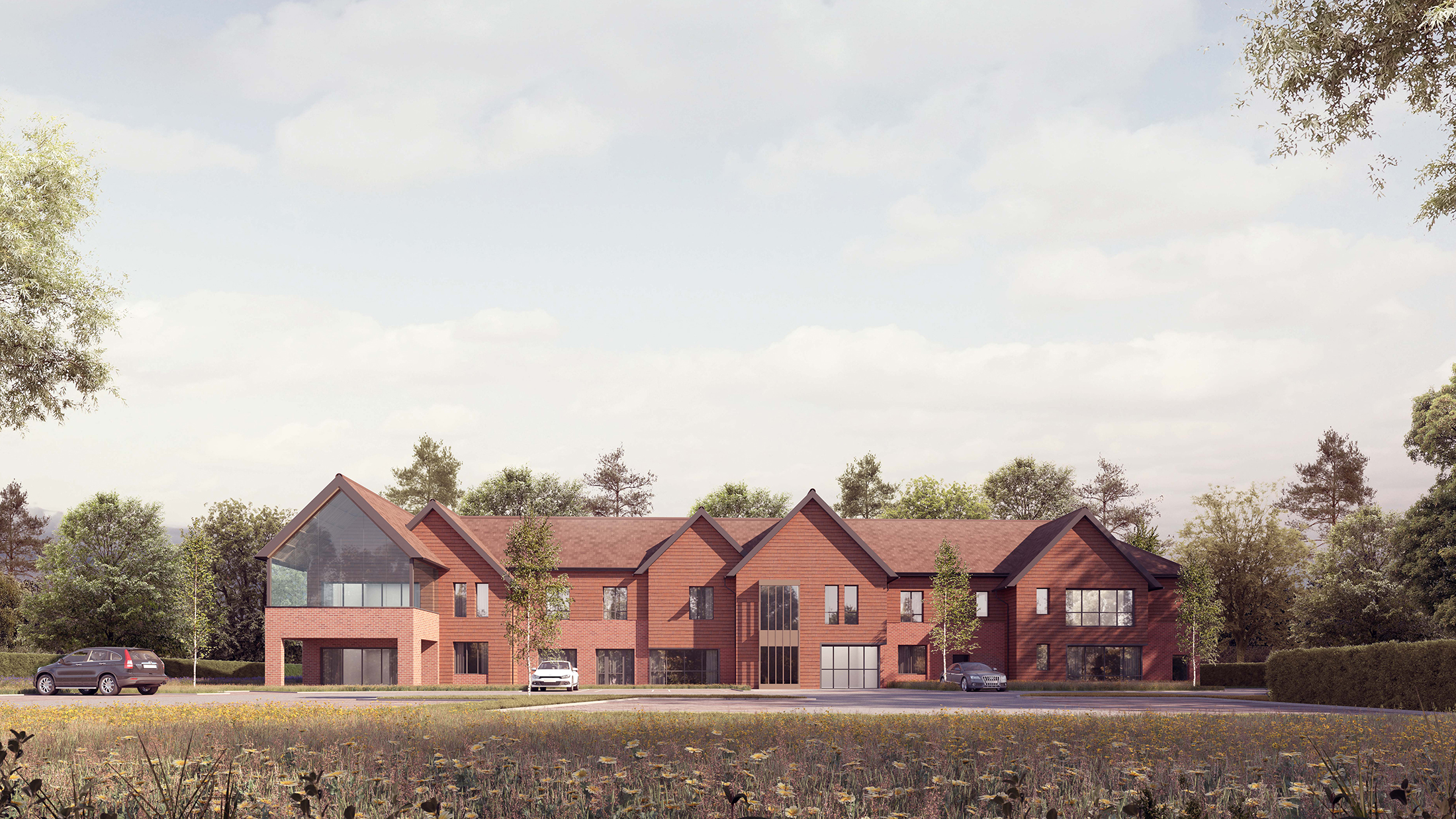 Care Home in Crawley, West Sussex - CGI Front View